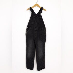 Black Denim Carpenter 90s Style Overalls 100% Cotton Old Navy Women’s Size 12